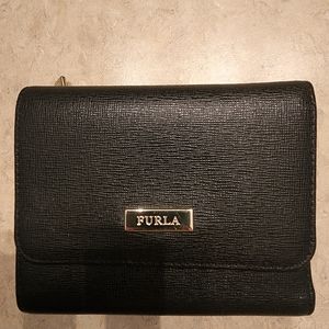 Black Genuine Leather Furla Wallet